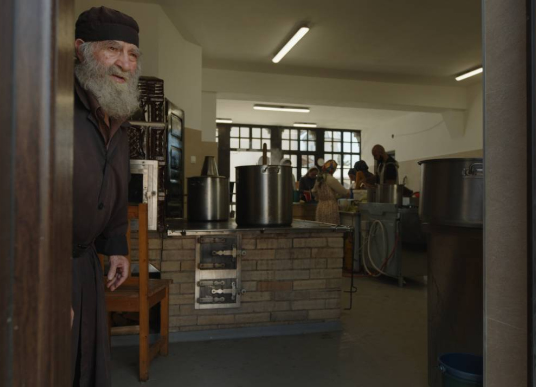 At the monastery
